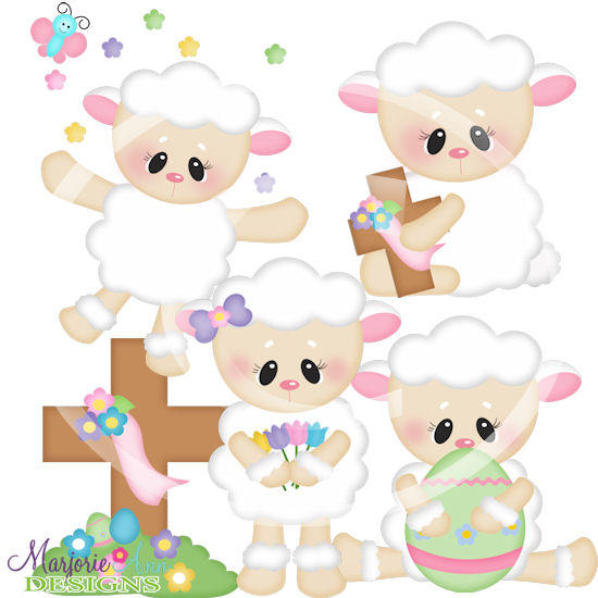 Easter Sunday Lilly SVG Cutting Files + Clipart - Click Image to Close